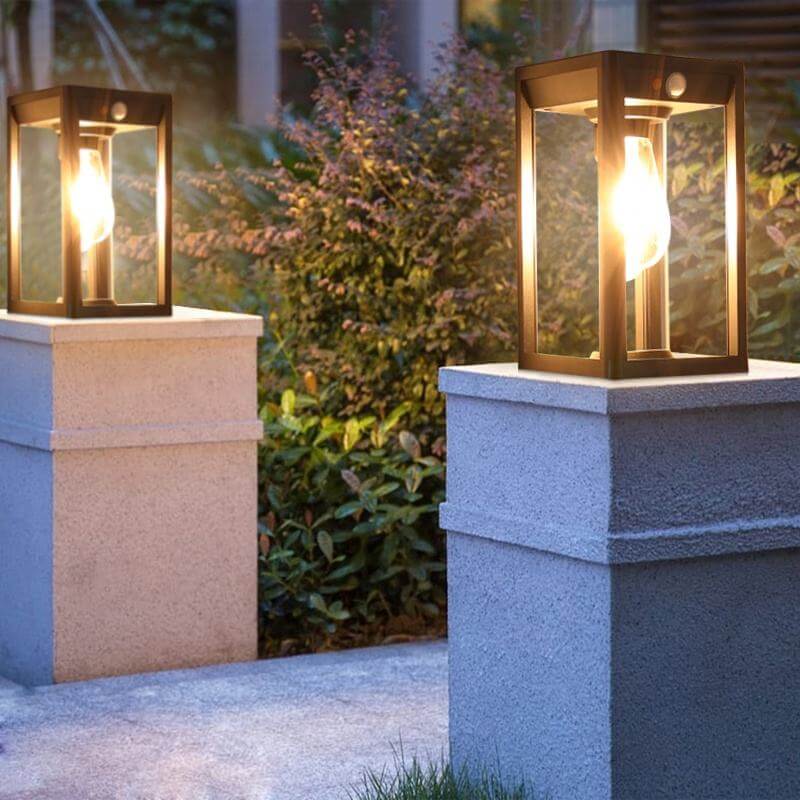 Solcelle Søjlelampe Udendørs LED IP65 Vandtæt