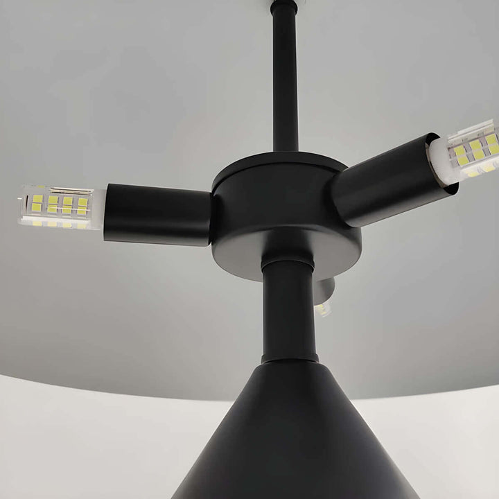Elegant Bordlampe i Metal og Glas - Vintage Design