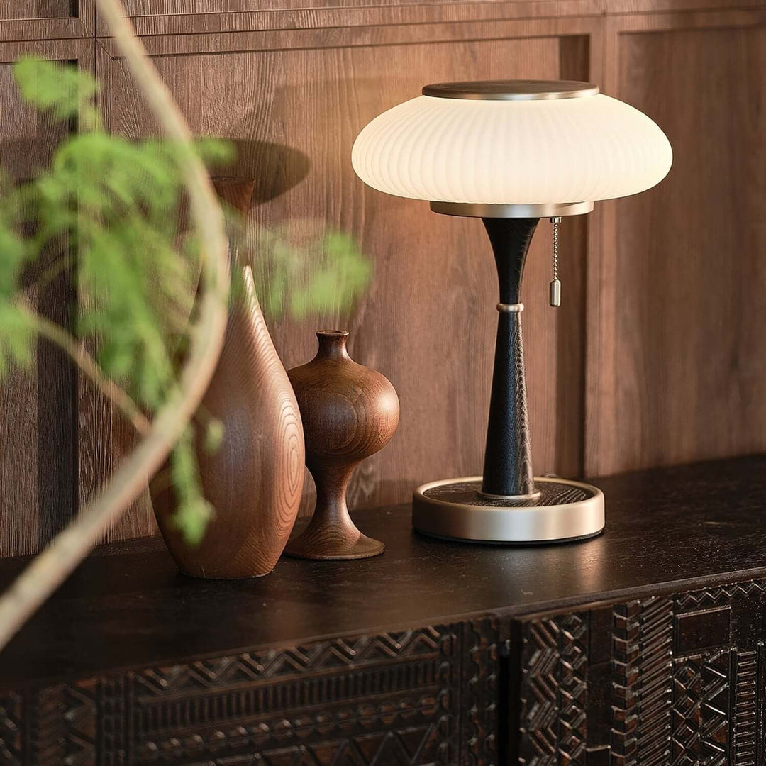Elegant Bordlampe i Svampeform - 36cm