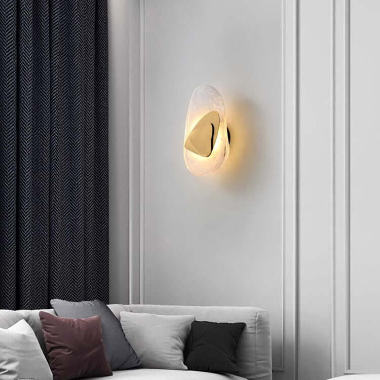 Elegant LED-væglampe i glas
