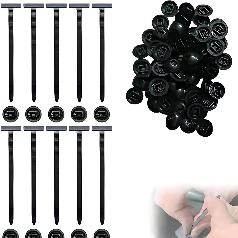 Organiser dine kabler nemt med slidstærke nylon kabelbindere. Perfekt til sikker fastgørelse i hjemmet, kontoret, DIY.