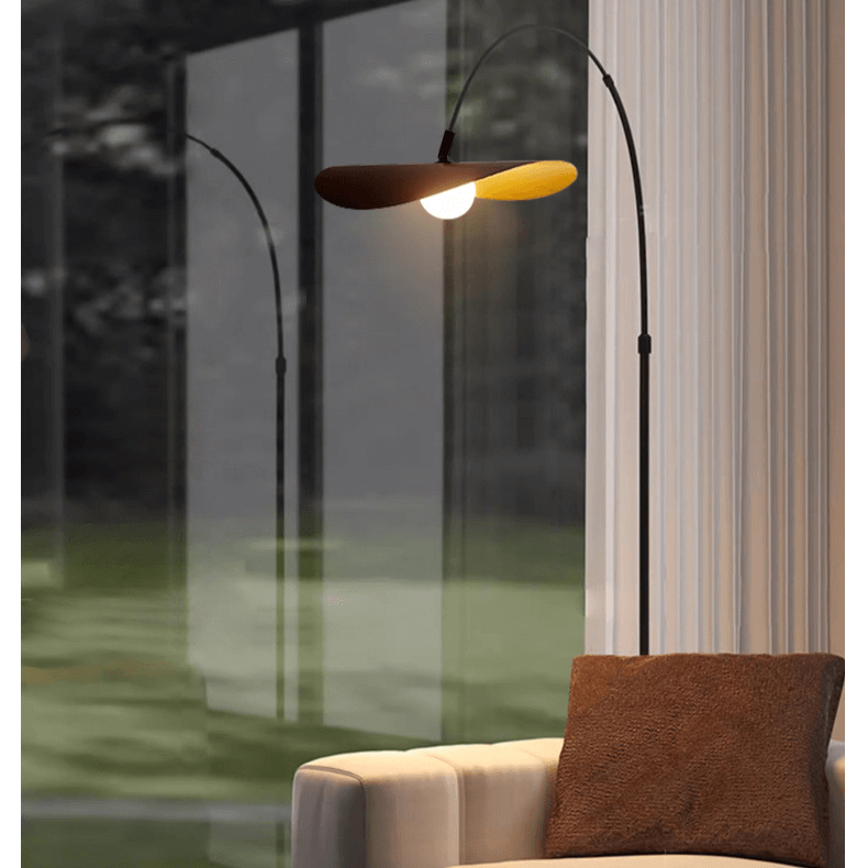 Elegant LED Gulvlampe med Justerbar Højde