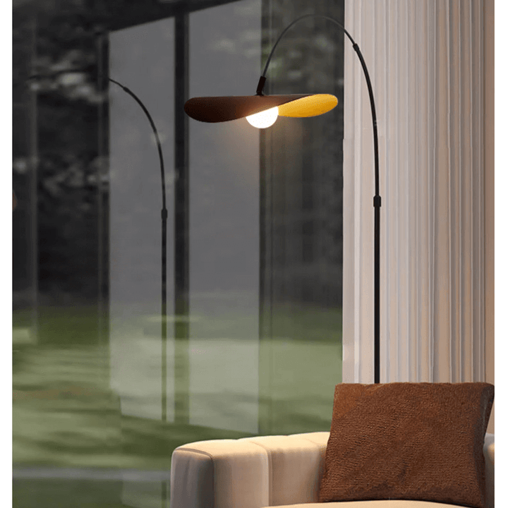 Elegant LED Gulvlampe med Justerbar Højde