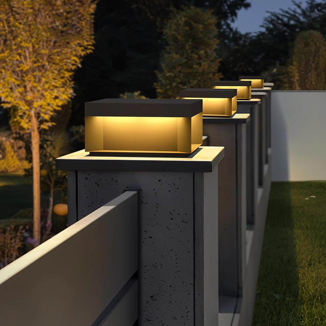 Udendørs LED Stolpelampe med Solenergi