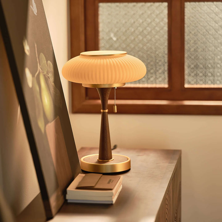 Elegant Bordlampe i Svampeform - 36cm