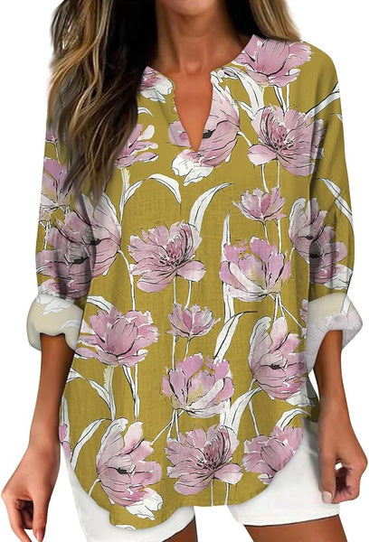 Damebluse med Strukturmønster – Afslappet og Elegant Pasform