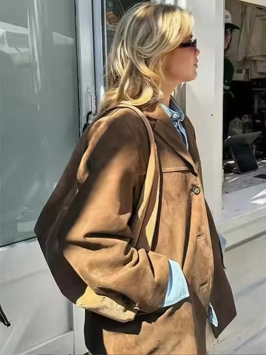 Overdimensioneret trenchcoat - Tidløs Elegance & Varme