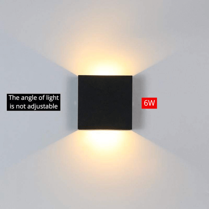 Vandtæt LED-væglampe i aluminium til udendørs