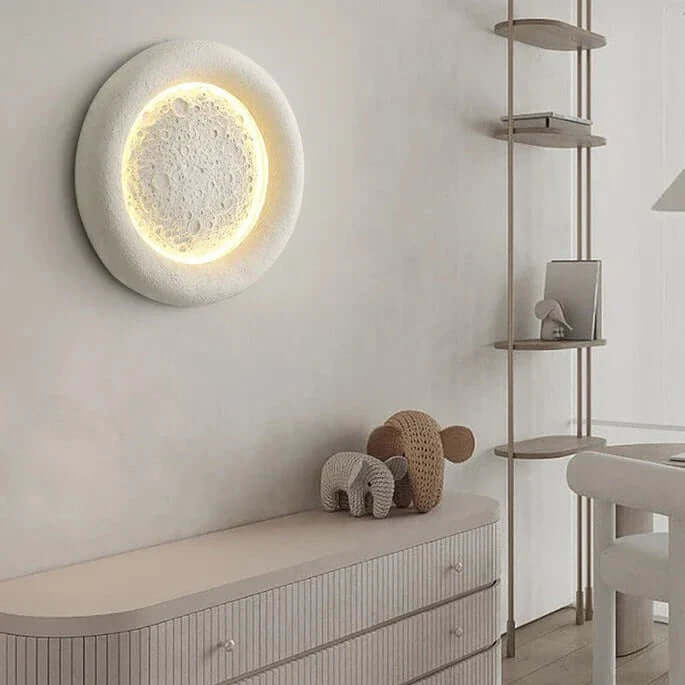 Rund Harpiks Væglampe LED - 40cm