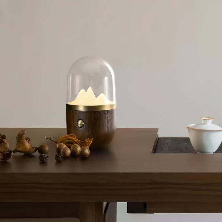 Stemningsfuld Bjergtop Natlampe
