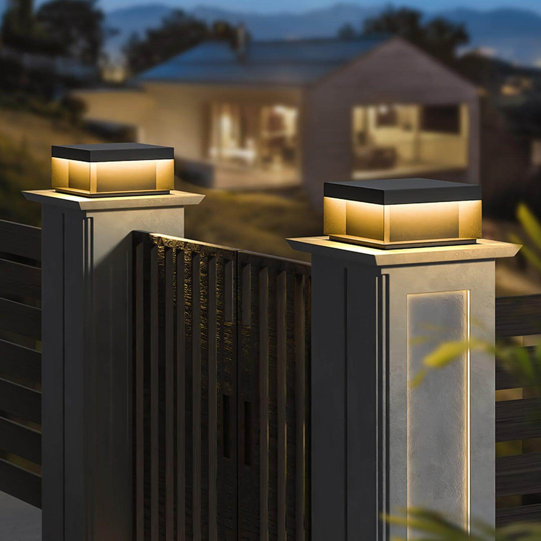 Udendørs LED Stolpelampe med Solenergi