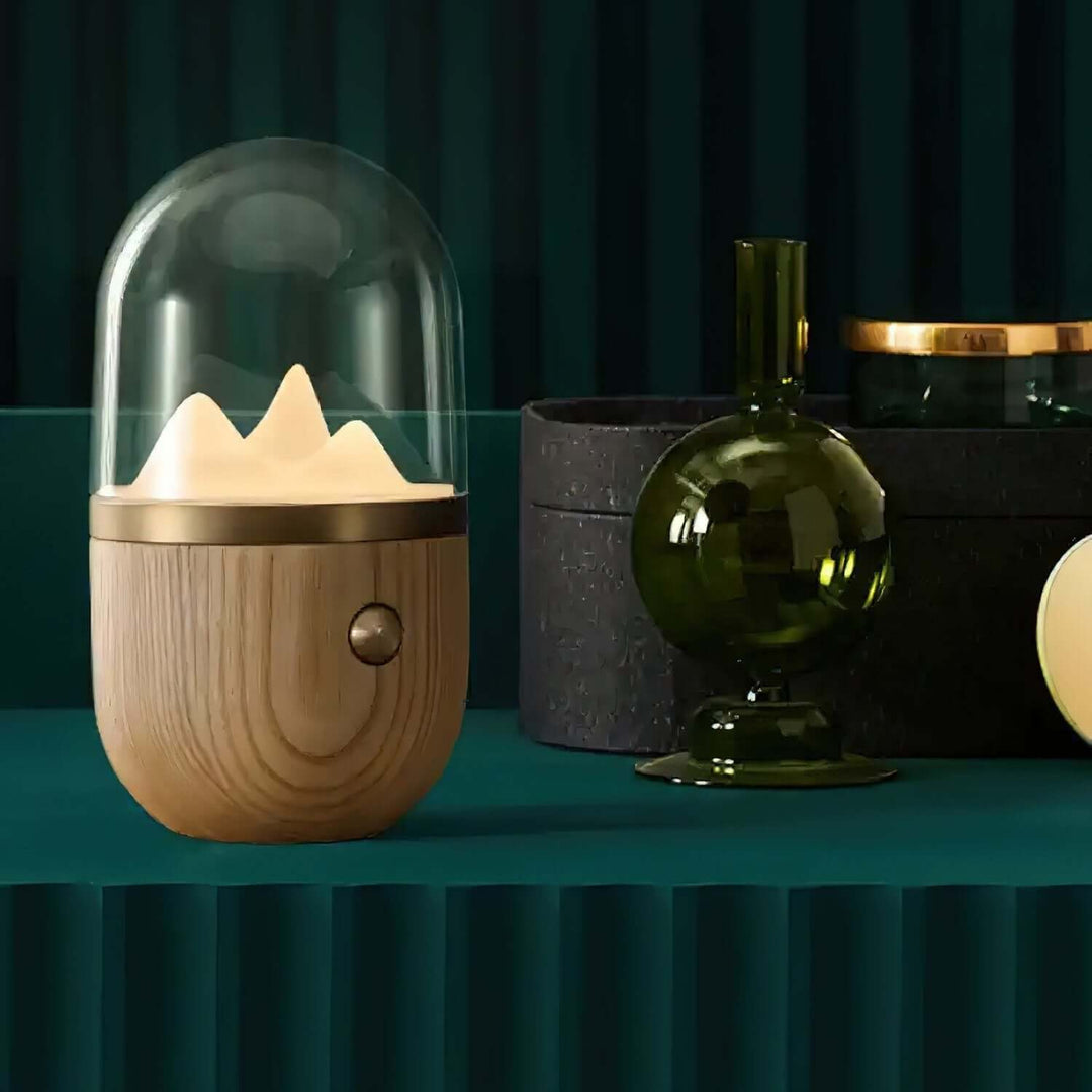 Stemningsfuld Bjergtop Natlampe