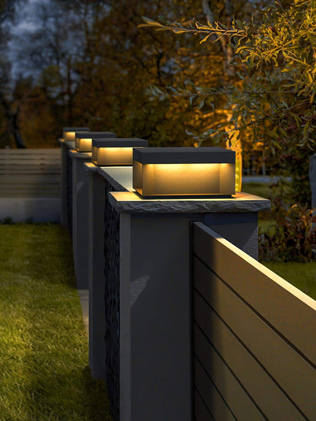 Udendørs LED Stolpelampe med Solenergi