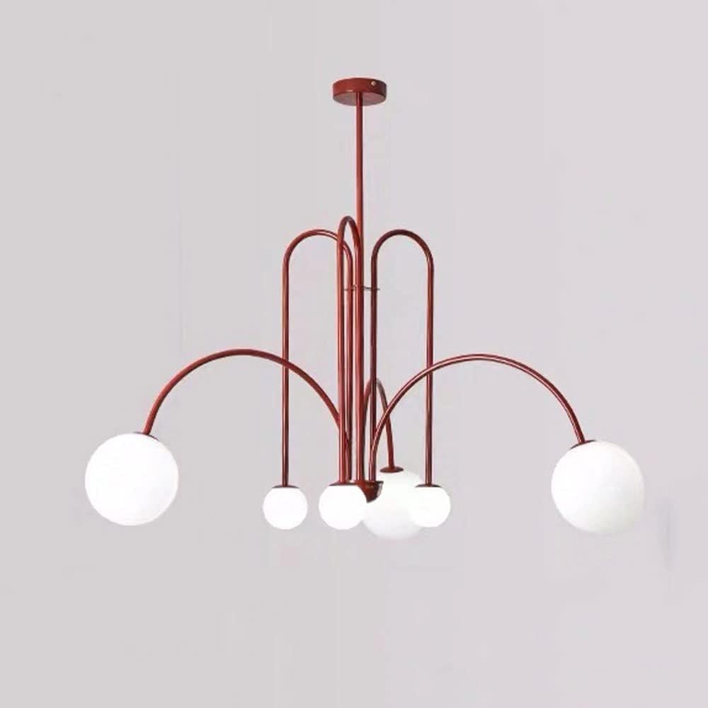 Elegant Pendel Lampe i Glas & Metal - 75/45cm