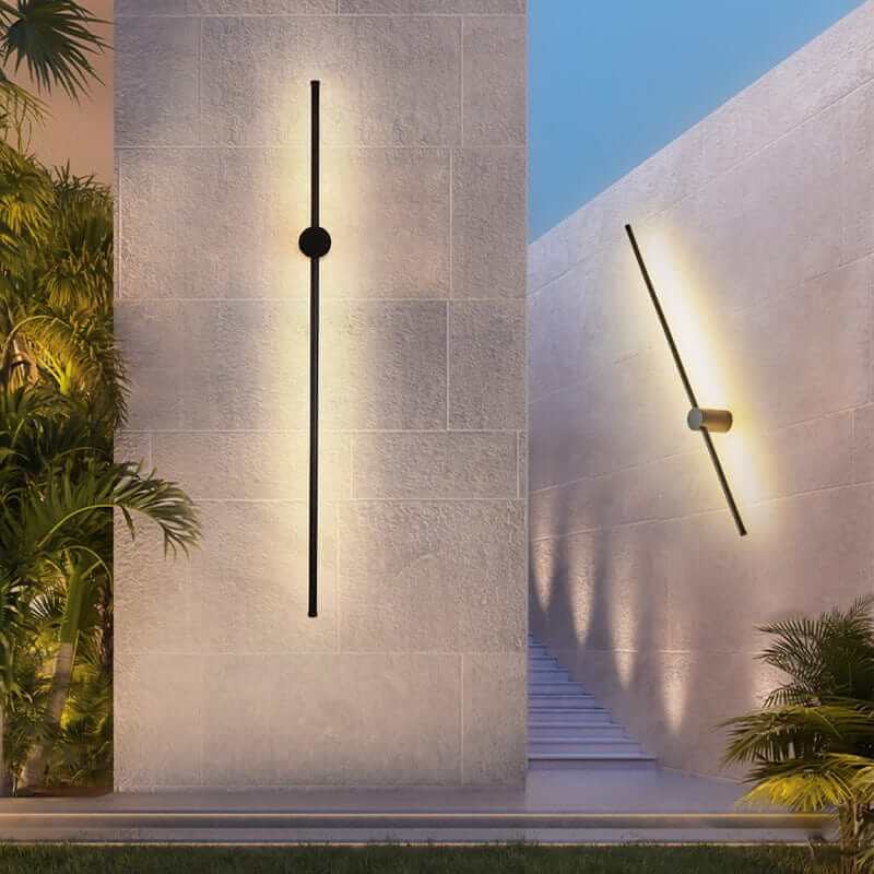 Slank LED Udendørslampe - Vandtæt Havebelysning