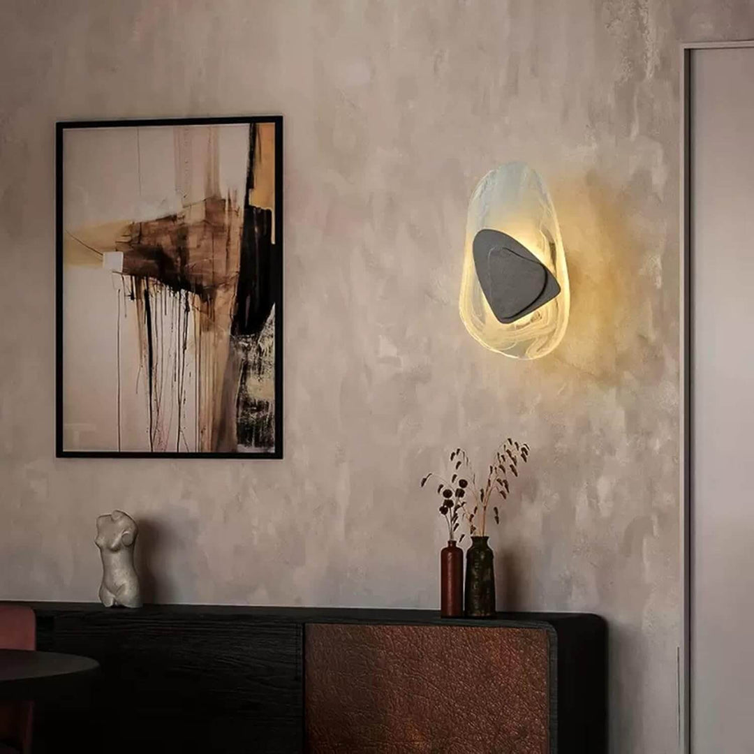 Elegant LED-væglampe i glas