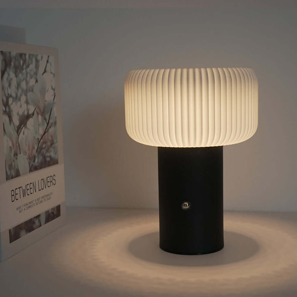 LED Svampelampe med 3 Farver - 16cm