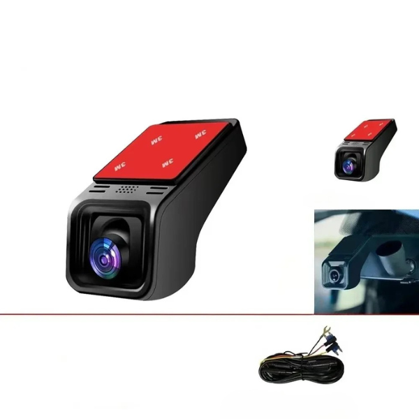 4K WiFi dashcam med dobbeltkamera og GPS til bil. Højopløselig bilkamera med loopoptagelse for øget sikkerhed.