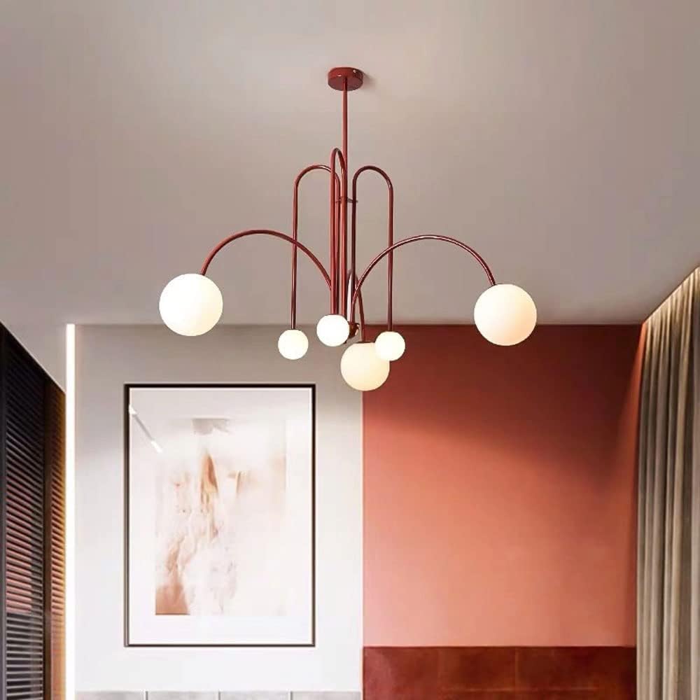 Elegant Pendel Lampe i Glas & Metal - 75/45cm