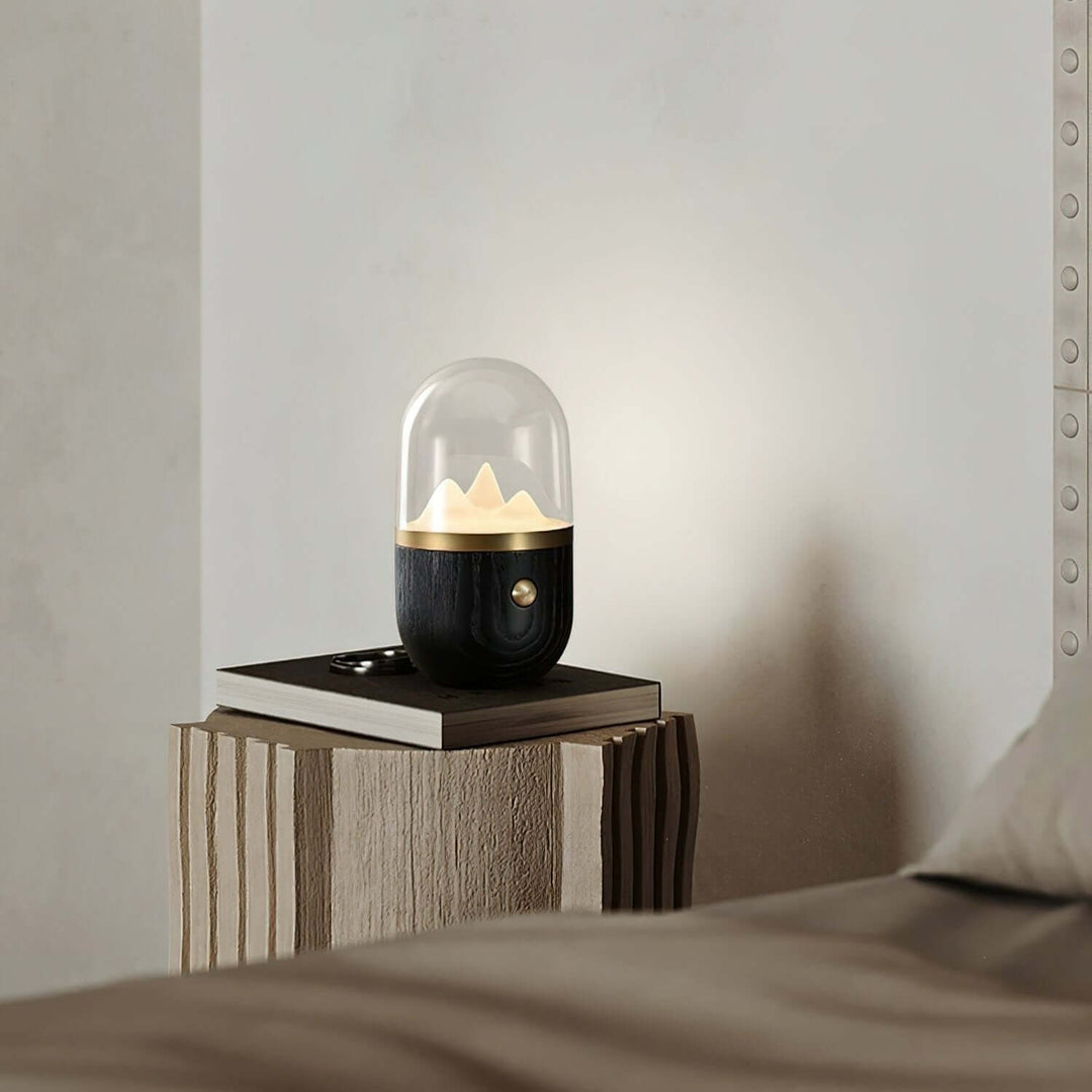 Stemningsfuld Bjergtop Natlampe