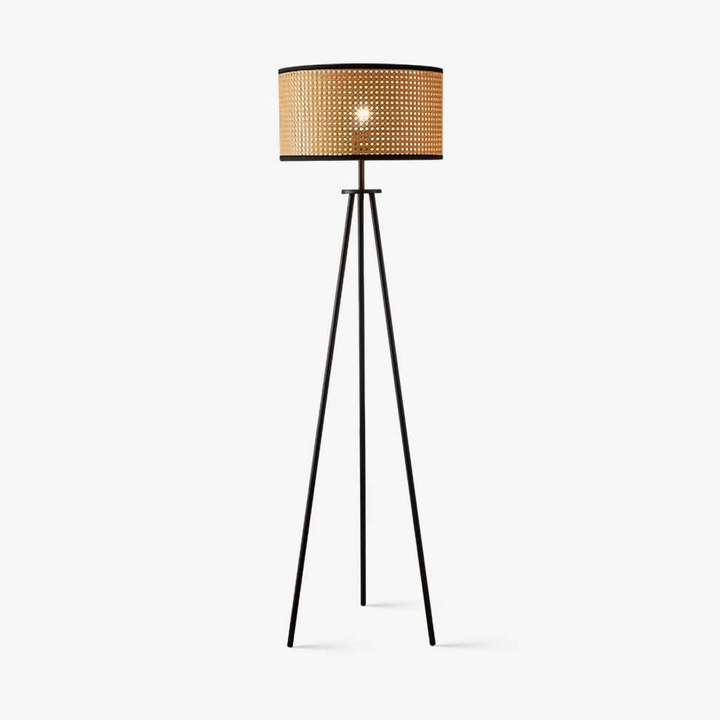 Trebenet Gulvlampe i Rattan