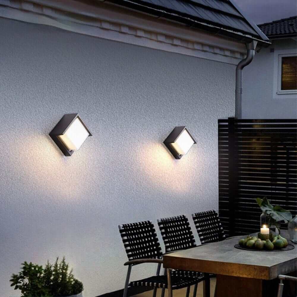 LED Udendørs Væglampe med Bevægelsessensor