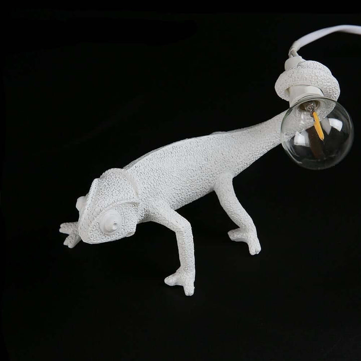 Dekorativ Bordlampe med Firben