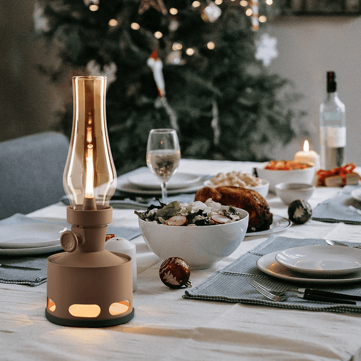 Vintage LED Lanterne - Batteridrevet Havebelysning