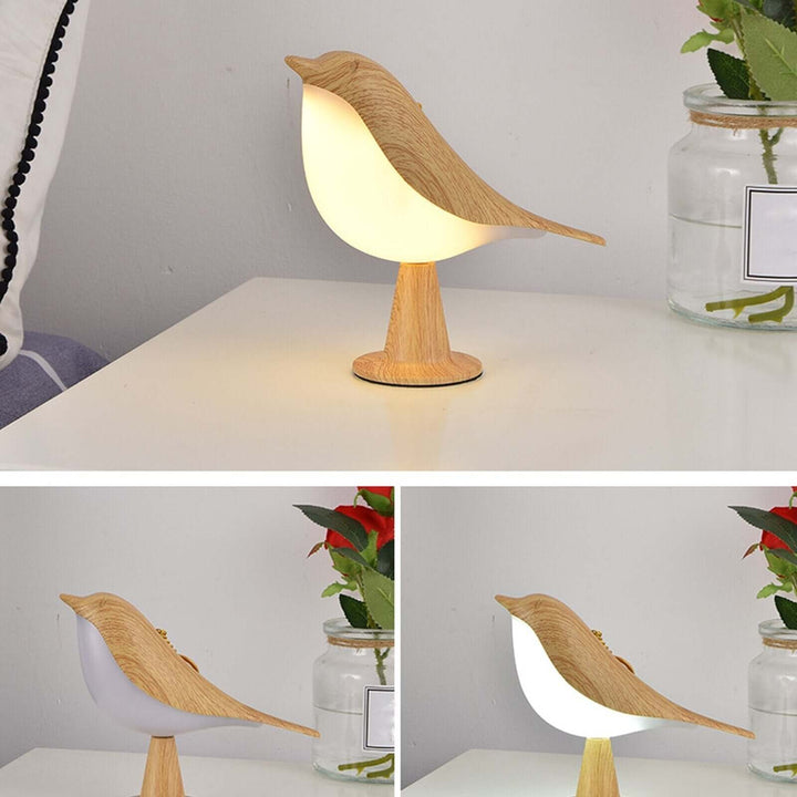 Sød Fuglelampe - Hyggelig LED Bordlampe