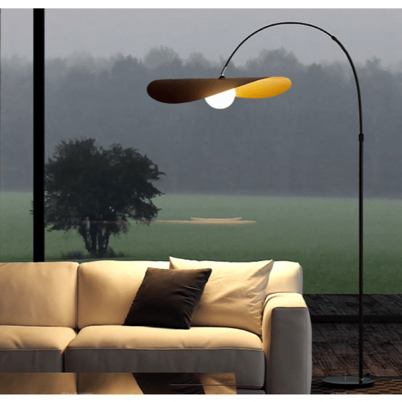 Elegant LED Gulvlampe med Justerbar Højde