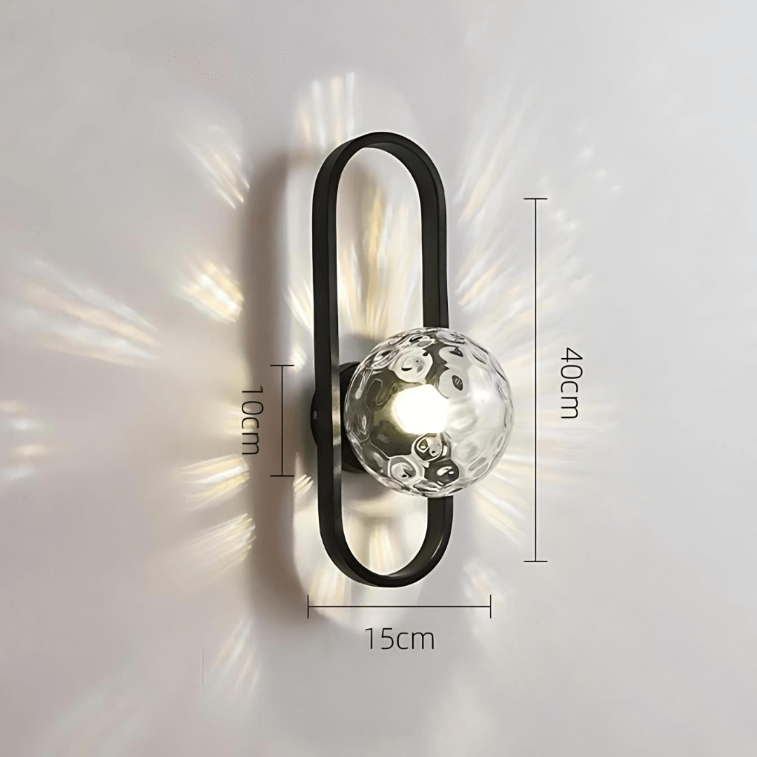Elegant LED Væglampe m/ Matteret Glas - 40cm