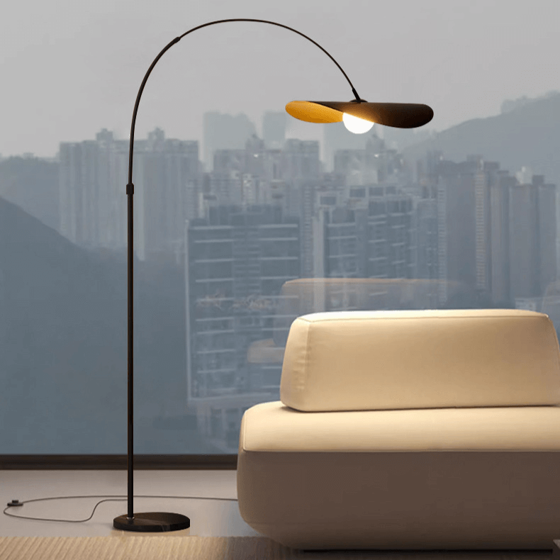 Elegant LED Gulvlampe med Justerbar Højde