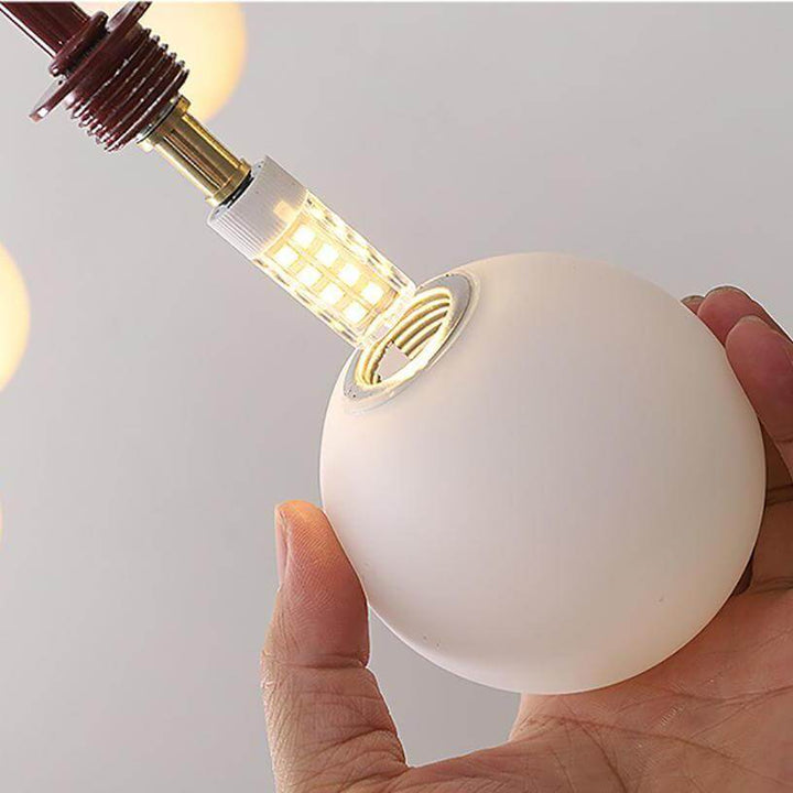 Elegant Pendel Lampe i Glas & Metal - 75/45cm