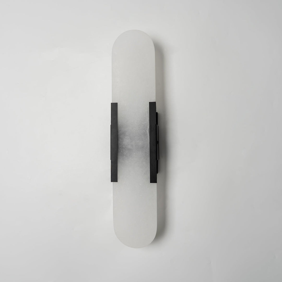Alabast Væglampe, Aflang Design