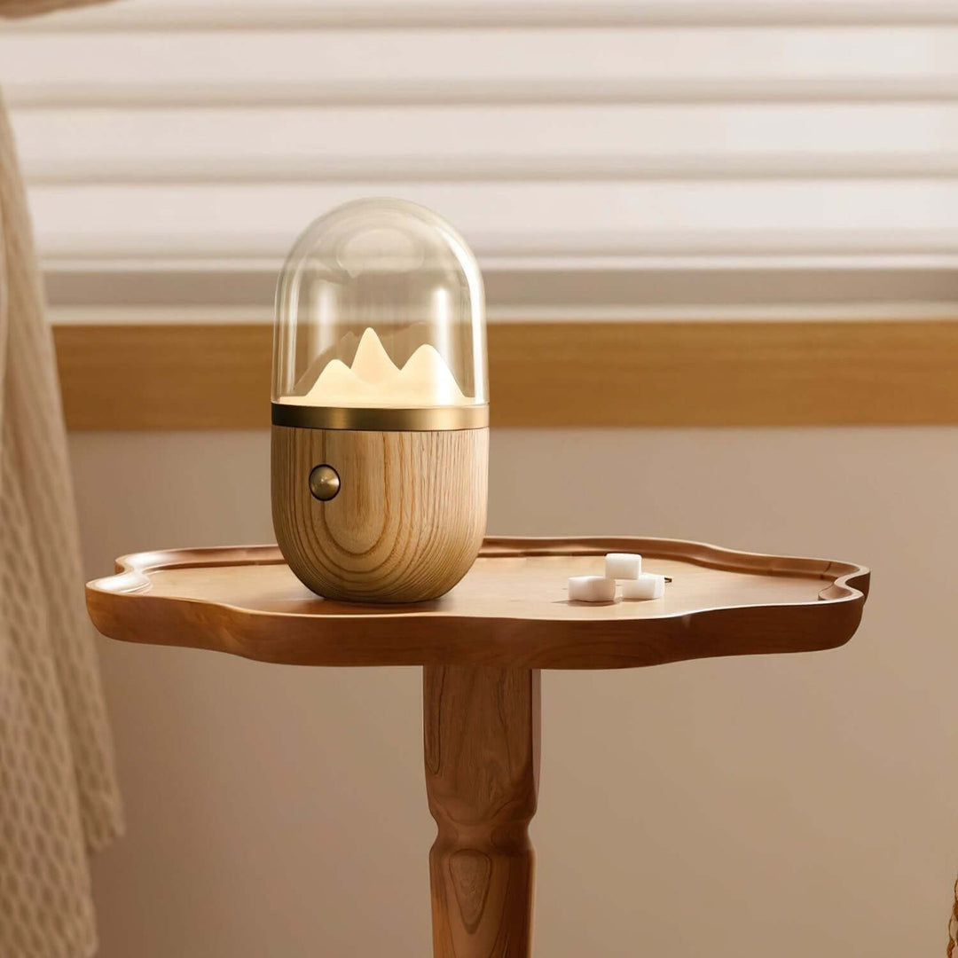 Stemningsfuld Bjergtop Natlampe