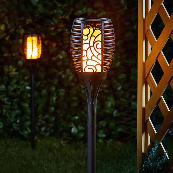 Solcelle Havefakkel | Udendørs LED Flammelampe