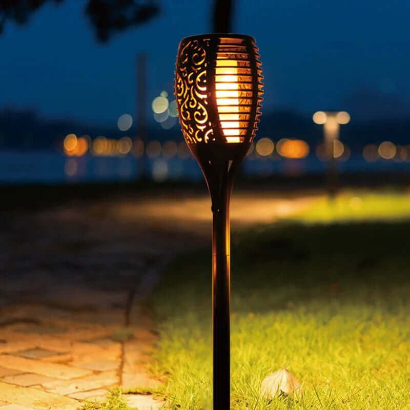 Solcelle Havefakkel | Udendørs LED Flammelampe