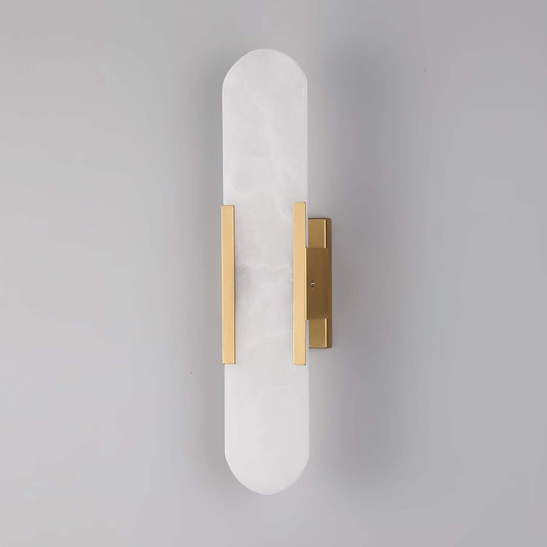 Alabast Væglampe, Aflang Design