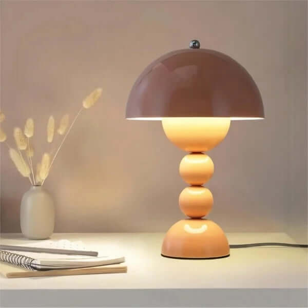 Bærbar LED Bordlampe med Blomsterdesign