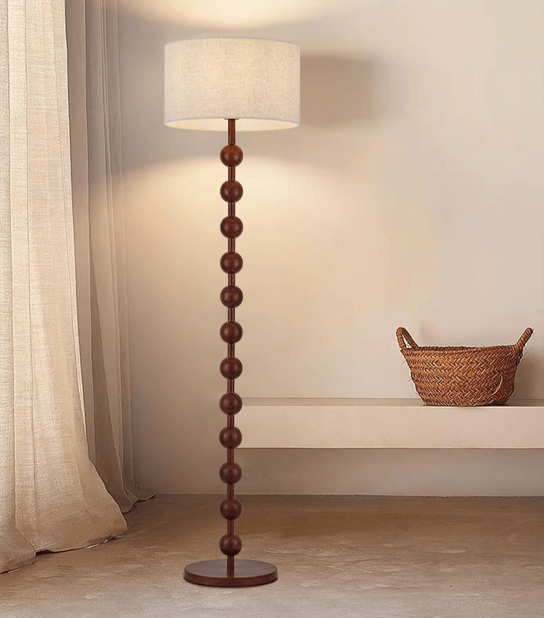 Elegant Gulvlampe i Træ - Japandi Stil