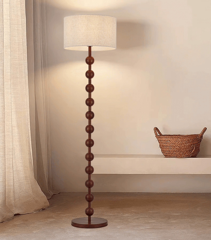 Elegant Gulvlampe i Træ - Japandi Stil