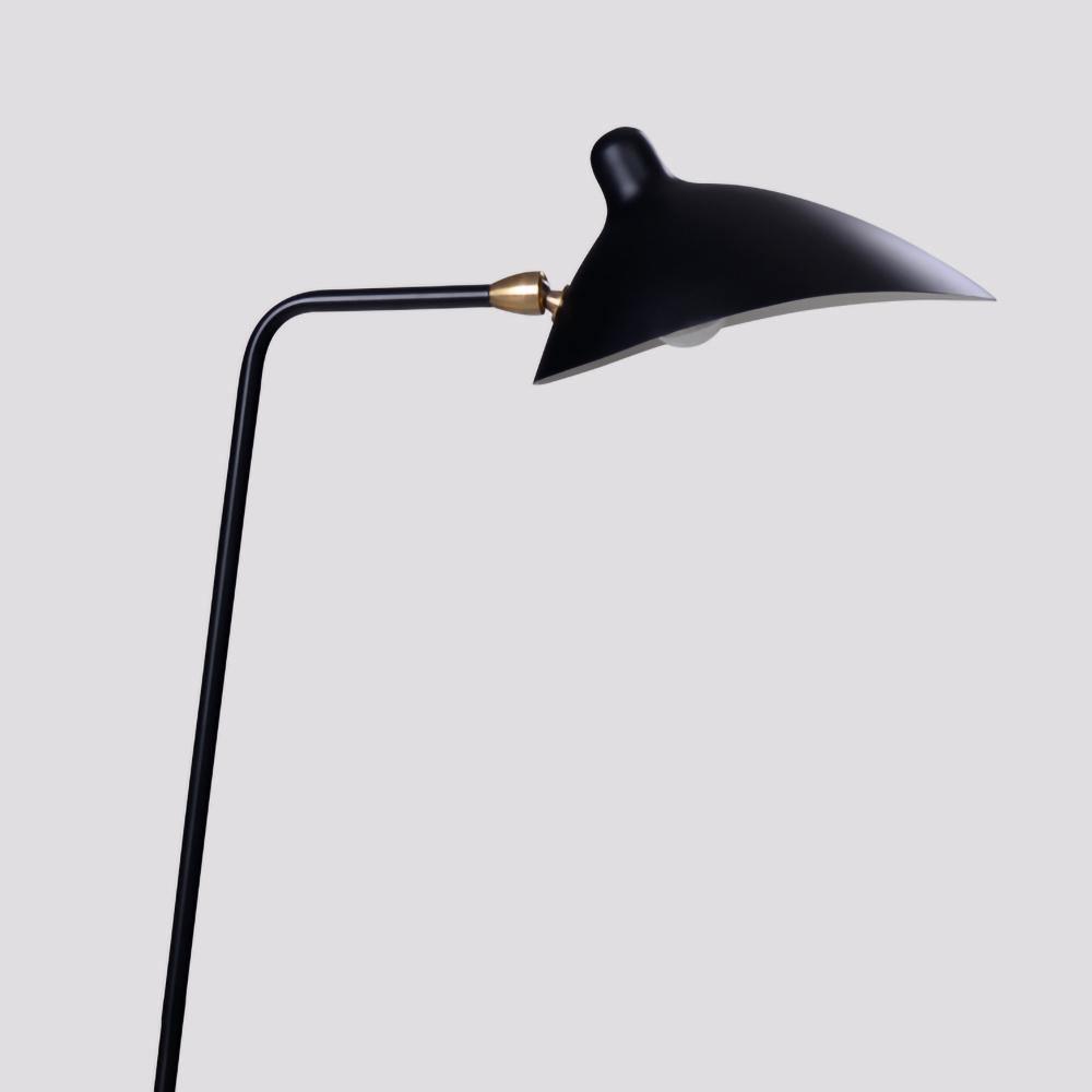 Justerbar 3-armet gulvlampe i metal