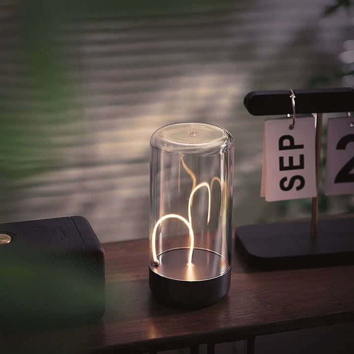 Magnetisk Mini LED Bordlampe -  Trådløs & USB