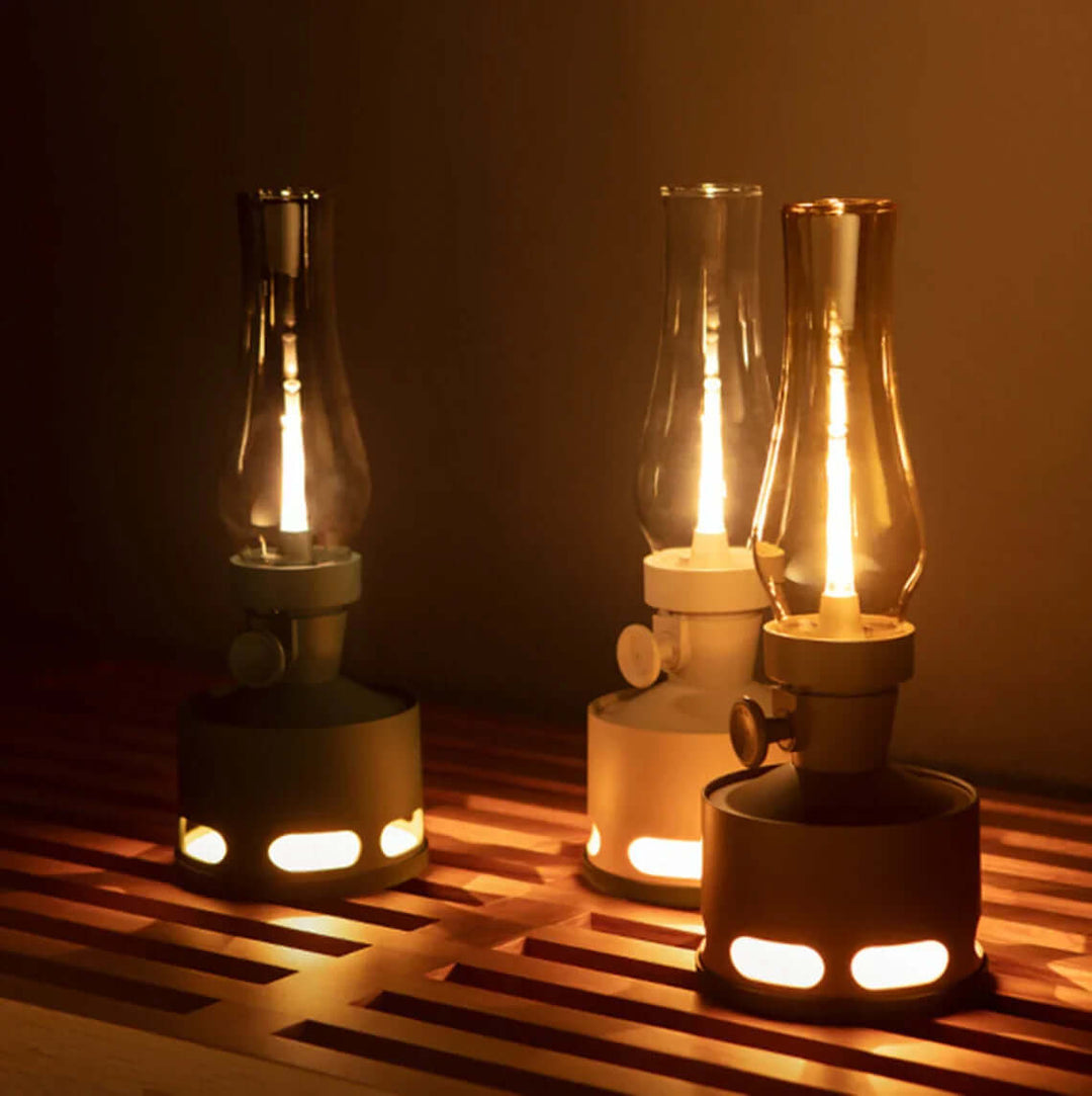 Vintage LED Lanterne - Batteridrevet Havebelysning