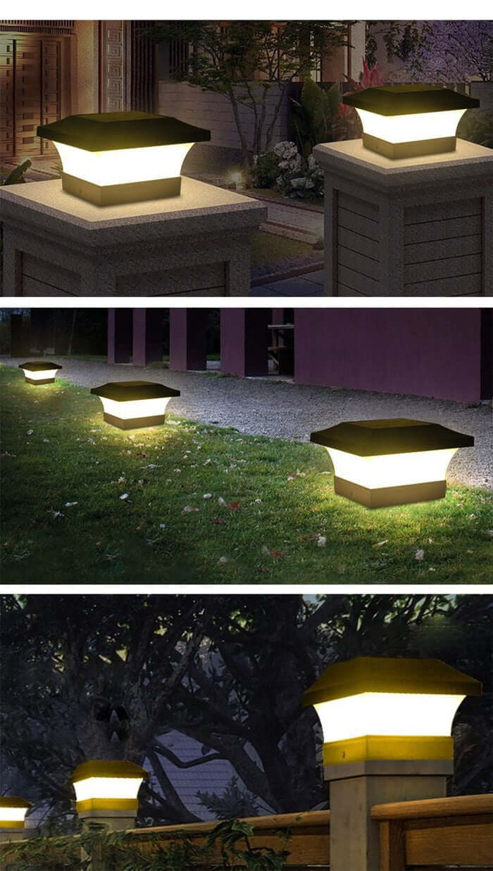 Soldrevet LED Havepæl | Vandtæt Udendørslampe
