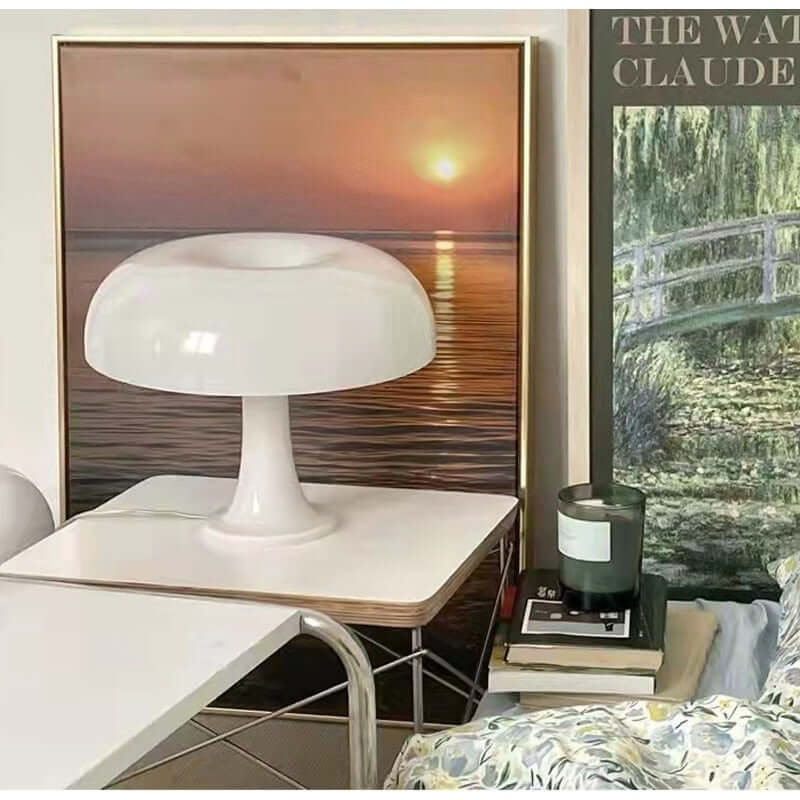 Minimalistisk Svampe Bordlampe