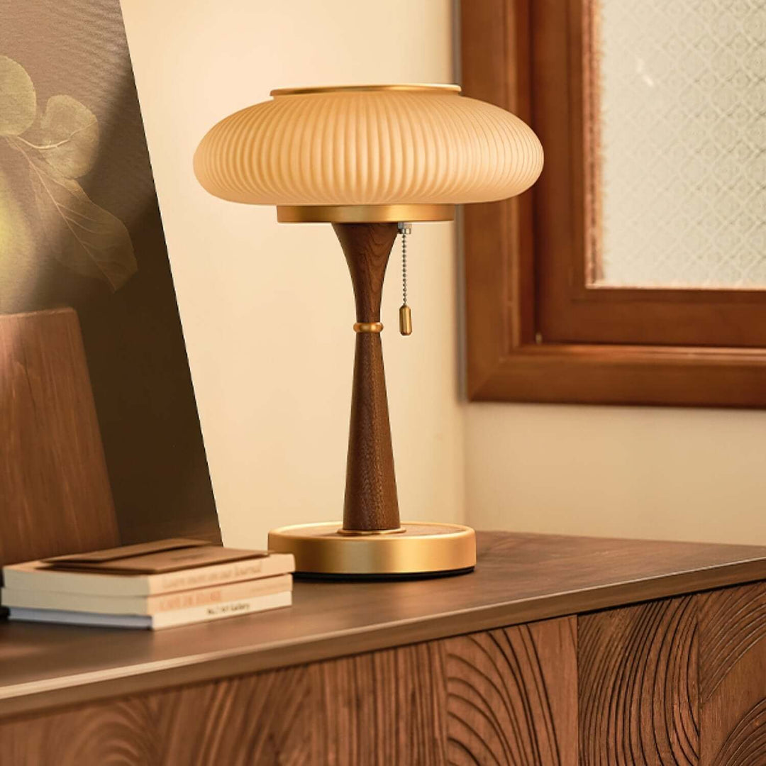 Elegant Bordlampe i Svampeform - 36cm