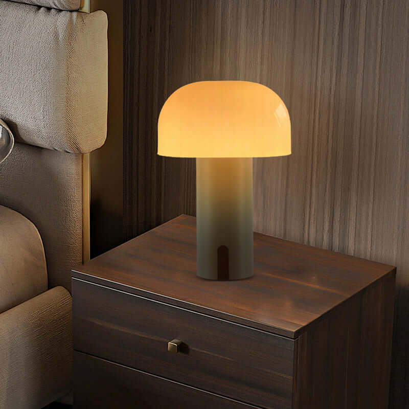 Dæmpbar Champignon Bordlampe - Trådløs LED Lampe