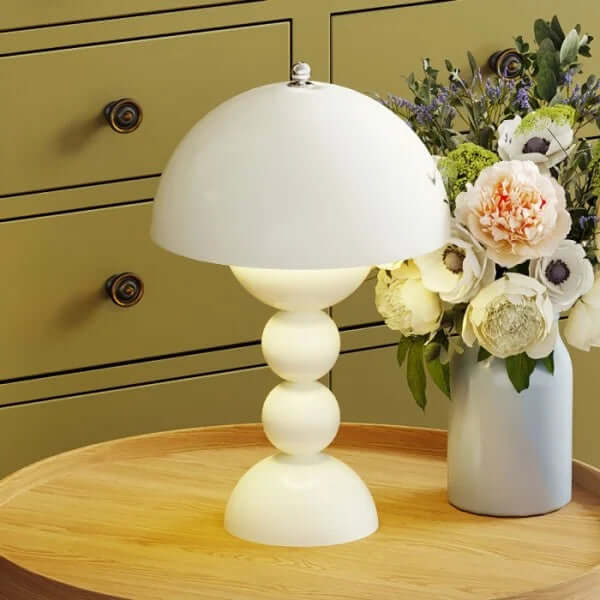 Bærbar LED Bordlampe med Blomsterdesign
