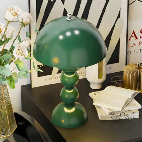Bærbar LED Bordlampe med Blomsterdesign